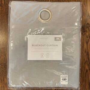 Grey Pottery Barn Kids blackout curtain panel